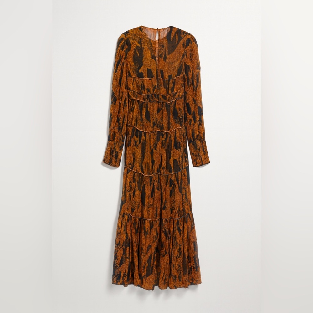 FARM Rio Black Giraffes Puff Sleeve Maxi Dress - Picture 6 of 7